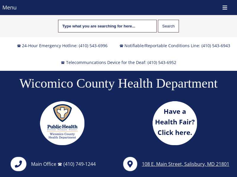 Wicomico County Health Department