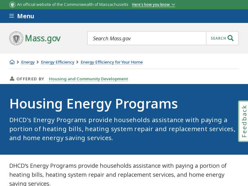 LIHEAP Low-Income Home Energy Assistance Program Massachusetts