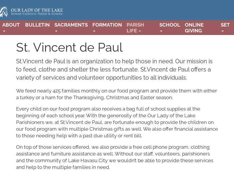 St. Vincent de Paul