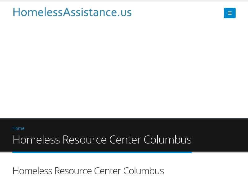 Homeless Resource Center Columbus
