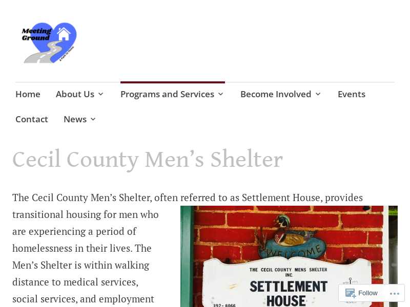 Cecil County Men’s Shelter