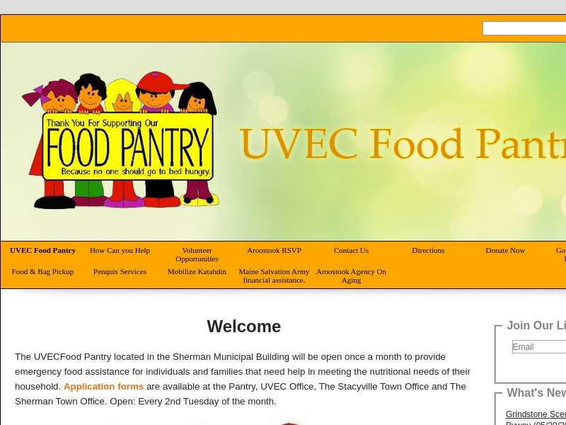 Upper Valley Economic Corporation (UVEC) Pantry
