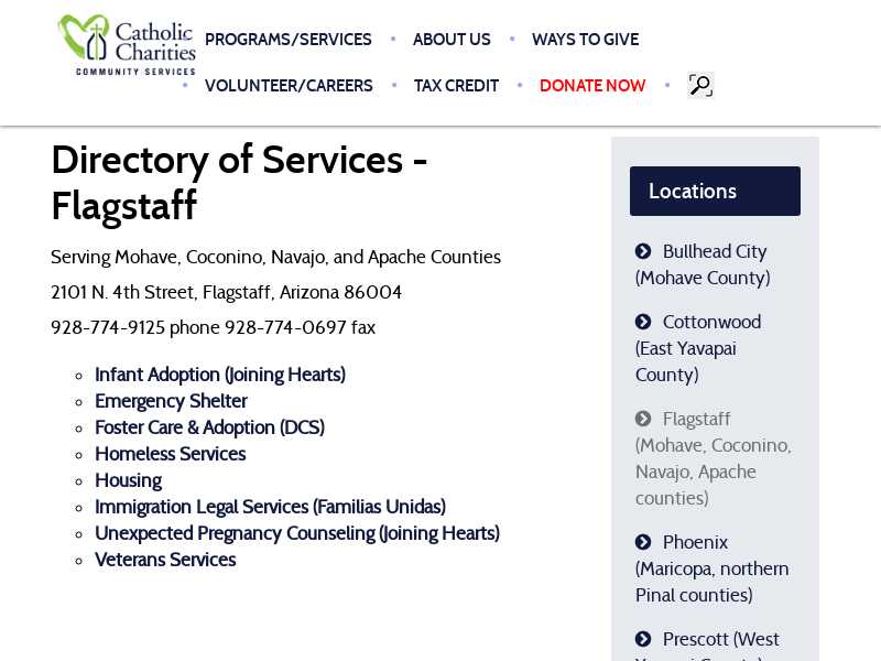 Catholic Charities Community Service Flagstaff