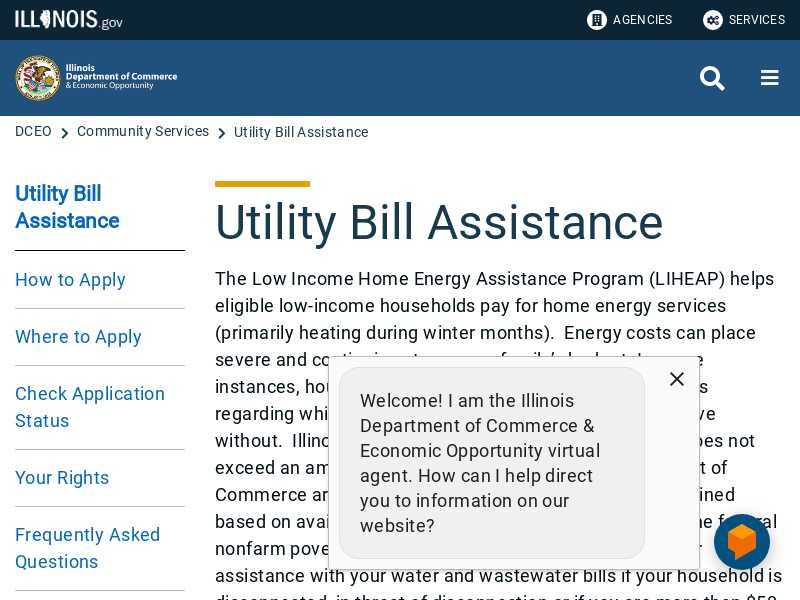 LIHEAP Low-Income Home Energy Assistance Program Illinois